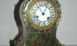 French Green boule Clock Restoration