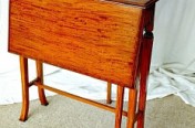 Satin Wood Drop Leaf Table