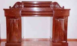 Mahogany Sideboard twin pedestal restoration