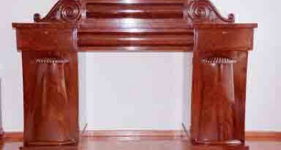 Mahogany Sideboard twin pedestal restoration