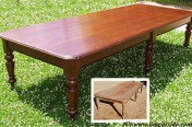 Large cedar dining table restoration