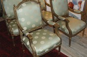 Antique Gilt Chair Set 