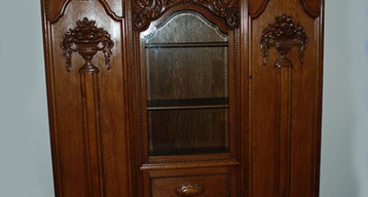 Ornate heavily carved Wardrobe Restoration